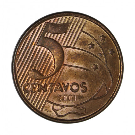 2001 BRAZIL 5 CENTAVOS COIN - #9946