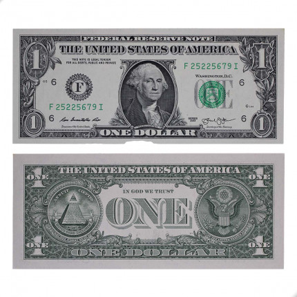 P#537 1 Dollar 2013 F SOB/FE Estados Unidos América C/ Leve Mancha Carimbo Verde