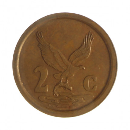 Km#133 2 Cents 1992 MBC+ África do Sul África Aço com revestimento de cobre 18(mm) 3(gr)