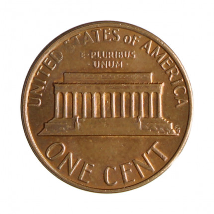 Km#201 1 Cent 1980 MBC+ Estados Unidos  América  Lincoln Memorial  Bronze 19(mm) 3.11(gr)