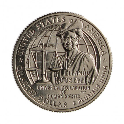 Km#782 Quarter Dollar 2023 S FC Eleanor Roosevelt Cupro-Níquel 24.26(mm) 5.67(gr)