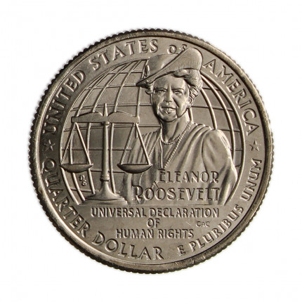 Km#782 Quarter Dollar 2023 P FC Eleanor Roosevelt Cupro-Níquel 24.26(mm) 5.67(gr)