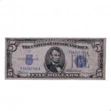 P#414A.a 5 Dollars  1934 MBC Estados Unidos América Carimbo Azul