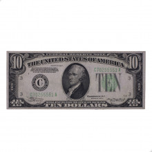 P#430D.a 10 Dollars  1934 C MBC/SOB Estados Unidos América Carimbo Verde