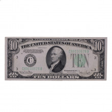 P#430D.d 10 Dollars  1934 C MBC/SOB Estados Unidos América Carimbo Verde