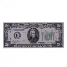 P#431D.a 20 Dollars  1934 B MBC/SOB Estados Unidos América Carimbo Verde