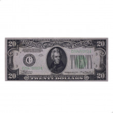 P#431L 20 Dollars  1934 C MBC+ Estados Unidos América Carimbo Verde