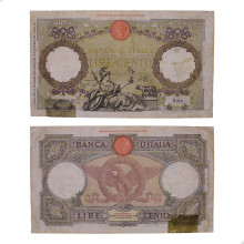 P#55b 100 Lire 1940 MBC Itália Europa C/ Fita Adesiva