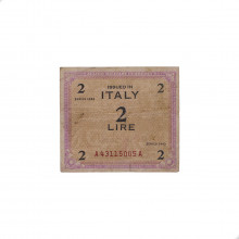 P#M11a 2 Lire 1943 MBC Itália  Europa