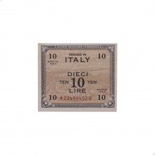 P#M19b 10 Lire 1943 MBC/SOB Itália  Europa
