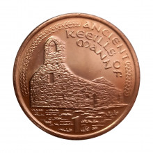 Km#1036 1 Penny 2002 FC Ilha de Man Europa Aço revestido de Cobre 20,32(mm)  3,56(gr)