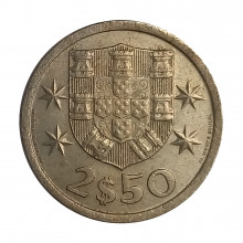 Km#590 2,50 Escudos 1965 MBC Portugal Europa