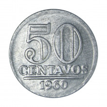 V-272 50 Centavos 1960 SOB/FC