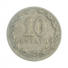 Km#35 10 Centavos 1906 MBC Argentina América Cupro-Níquel 19(mm) 3(gr)