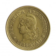 Km#66 10 Centavos 1970 MBC Argentina América Bronze Alumínio 16.5(mm) 2(gr)