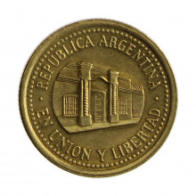 Km#111.2 50 Centavos 2009 MBC+ Argentina América Bronze Alumínio 25.2(mm) 5.8(gr)