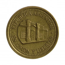 Km#111.1 50 Centavos 2010 MBC Argentina América Bronze Alumínio 25.2(mm) 5.8(gr)