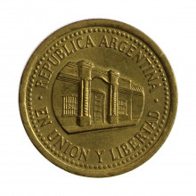 Km#111.1 50 Centavos 2010 MBC+ Argentina América Bronze Alumínio 25.2(mm) 5.8(gr)
