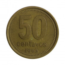 Km#111.1 50 Centavos 1993 MBC Argentina América Bronze Alumínio 25.2(mm) 5.8(gr)