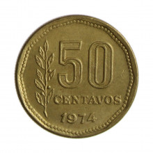 Km#68 50 Centavos 1973 MBC+ Argentina América Bronze Alumínio 20.5(mm) 4.35(gr)