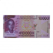 P#New 10000 Francs 2018 FE Guiné  África