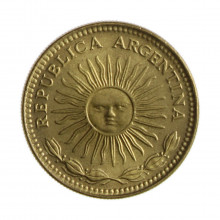 Km#69 1 Peso 1976 SOB Argentina América Bronze Alumínio 22(mm) 5(gr)