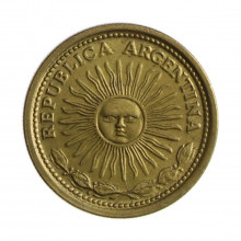 Km#69 1 Peso 1975 MBC Argentina América Bronze Alumínio 22(mm) 5(gr)