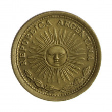 Km#69 1 Peso 1974 MBC Argentina América Bronze Alumínio 22(mm) 5(gr)