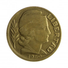 Km#42 20 Centavos 1950 MBC Argentina América Bronze Alumínio 21(mm) 4(gr)