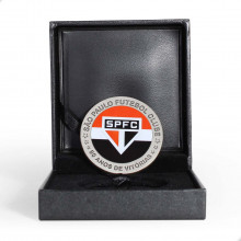 Medalha Nacional 90 Anos do São Paulo Futebol Clube FC Prata Ø50mm 64gr.