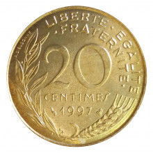 20 Cêntimos 1997 FC França Europa