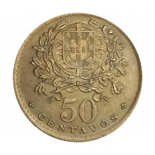 Km#577 50 Centavos 1960 SOB Portugal Europa