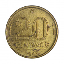 V-189 20 Centavos 1947 SOB *