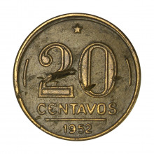 V-210 20 Centavos 1952 BC