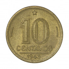 V-179 10 Centavos 1943 MBC/SOB *