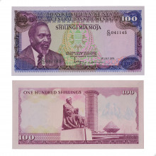 P#18 100 Shillings 1978 SOB/FE Quênia África