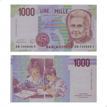 P#114a.2 1000 Lire 1991 SOB/FE Itália Europa
