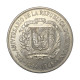 Km#33 1 Peso 1969 República Dominicana América 125 Anos da República Dominicana