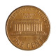 Km#201b 1 Cent 1998 MBC+ Estados Unidos  América  Lincoln Memorial  Zinco com revestimento de cobre  19.05(mm) 2.5(gr)