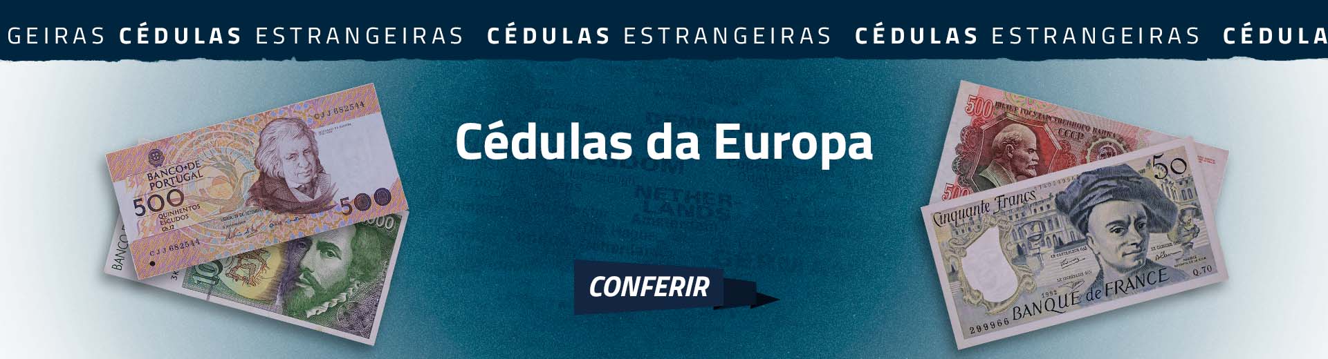 Reposição de Cédulas da Europa