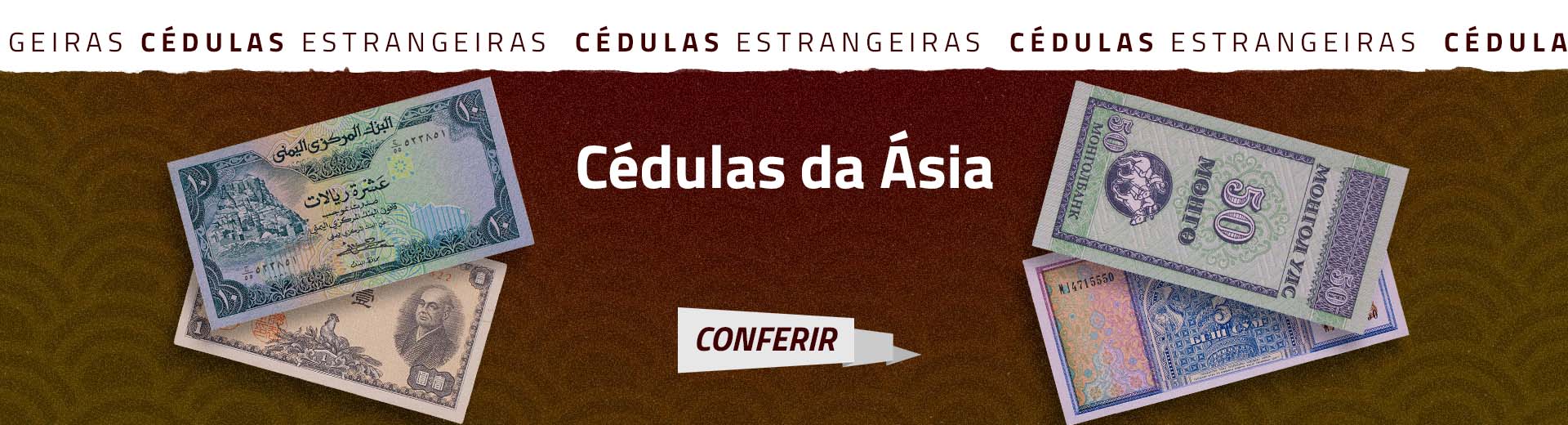 Reposição de Cédulas da Ásia