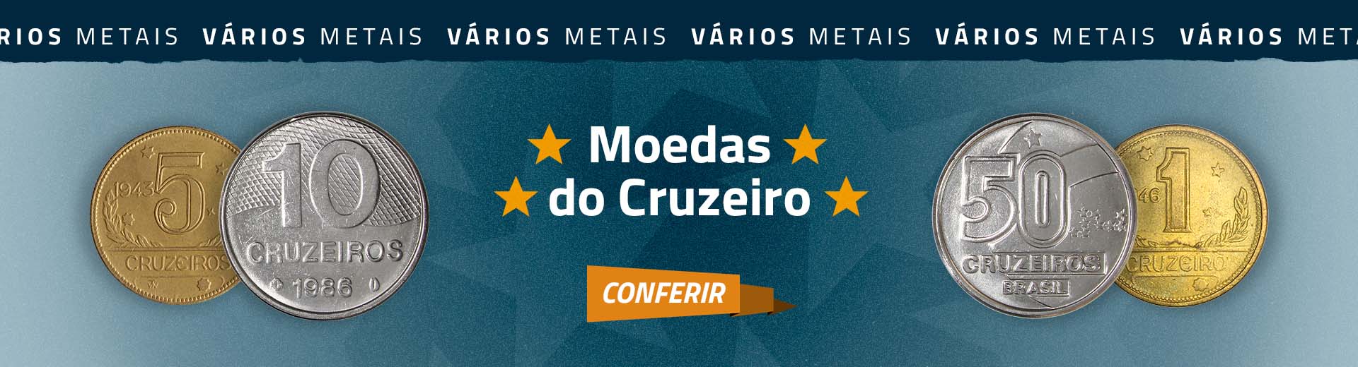 Novos Cadastros de Moedas do Cruzeiro